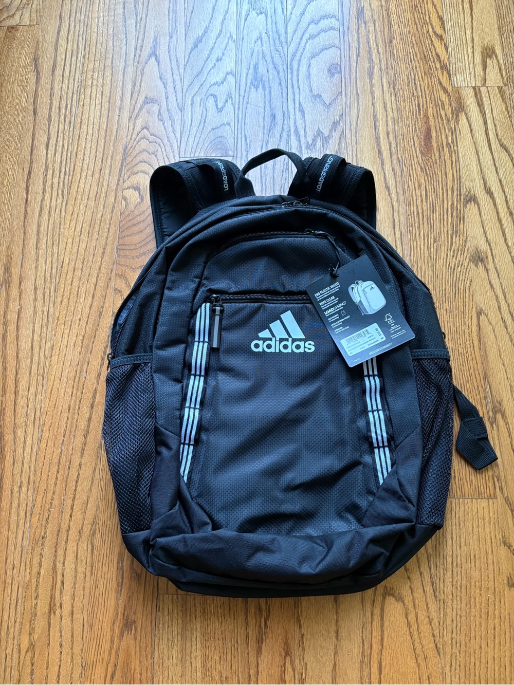 Adidas Excel 6 Backpack with 3 White Accent Stripes NWT